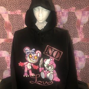 New no love hoodie